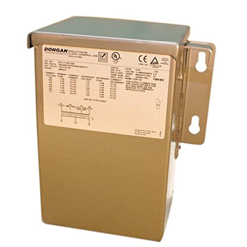 Dongan Transformer 85-3055SH Single-Phase General Purpose Transformer, 5 kVA,208V Primary Volts, 120/240V Secondary Volts, 60 Hz