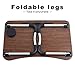 Laptop Desk,Laptop Bed Tray Table Large Foldable Laptop Notebook Stand Desk with Ipad and Cup Holder Perfect for Eating Breakfast, Reading Book, Working,Watching Movie on Bed/Couch/Sofathumb 2