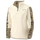 Legendary Whitetails Ladies Highlander Camo Trim 1/4 Zip