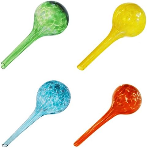 Codyna 4pcs Watering Globes set [ Size H 5.9" D 2.4" ] Automatic Watering Ball Bulbs Self Watering Plant Glass Bulbs System