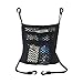 Hang Outs Premium Two Pocket Mesh Storage Net - Black Mesh Two Pocket For Between Car Seats Organizer (2 pocket mesh)