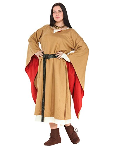 Medieval Renaissance Pirate Viking LARP Womens Costume Idonea Norse Reversible Tunic