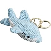 Zakouwe Handmade Crochet Ocean Animal Bag Charm, Cute Knitted Pendant, Unique Keychain Accessory for Purses Backpacks