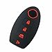 Coolbestda Black Silicone Key Fob Skin Jacket Cover Case Remote Keyless Entry Protector for Nissan Maxima Altima Gt-r Sentra Murano 4Buttons
