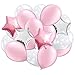 Winter Wonderland Party Decorations Pack:1 Happy Birthday Banner,1 Pink Snowflake Garland,1 Mittens Garland, Balloons,Frozen Party Supplies and Favors for Girls Kids 1st 2nd 3rd 4th Bday Decor,Photo Prop for Onederland Party