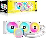 Corsair iCUE LINK H150i RGB 360mm AIO CPU Cooler White QX120 Fans LGA1700 AM5 view 11