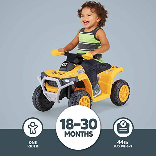 Kid Trax CAT Toddler Quad Ride On Toy, 6 Volt Battery, 1.53 Years Old