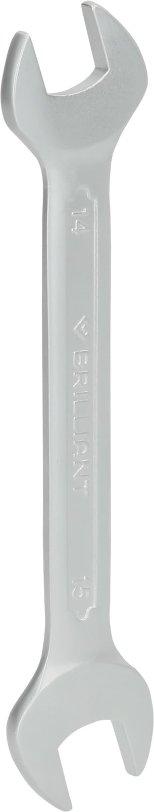 BRILLIANT TOOLS BT010904 Double Open-End Spanner 14 x 15 mm [Powered by KS Tools]