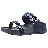 FitFlop Women's Flare Slide Sandal,Supernavy,8 M US
