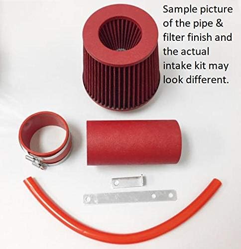 1998 1999 2000 2001 2003 2004 2005 BMW E46 323 325 328 330 Air Intake Filter Kit System (Red Coated)
