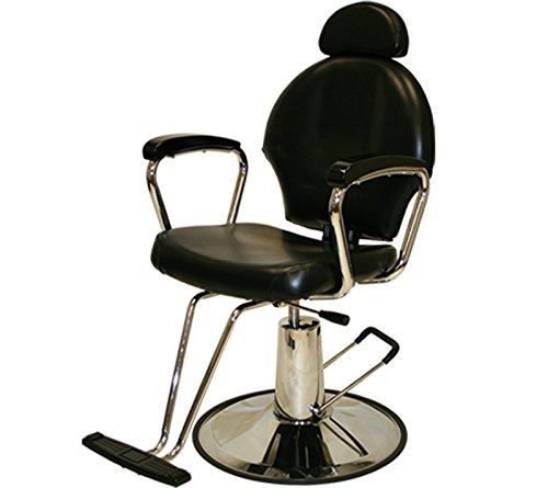 LCL Beauty Black Hydraulic Salon & Barber Styling Chair for All Purpose Use