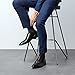 Duna Men's Ultra thin Breathable Cotton Dress Socks, 5-pack,Black,X-Large