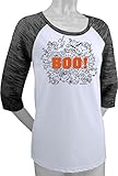 BOO! Women's Halloween Shirt (Raglan)