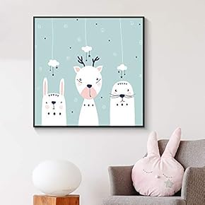 Floating Framed Canvas Wall Art for Living Room, Bedroom Canvas Prints for Home Decoration Ready to Hang - 16x16 inches
