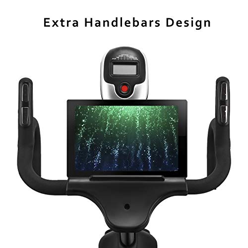 DMASUN Exercise Bike, Indoor Cycling Bike Stationary, Comfortable Seat Cushion, Multi - Grips Handlebar, 42Lbs Flywheel Upgraded Version (Black) - Thumbnail 3