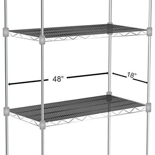 Shelf Liners for Wire Shelf Liner Set of 4 Frosted Clear (18Inchby