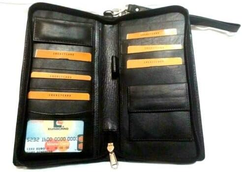 AKSHIDEFamily Travel Wallet/Family Travel Document Organizer (4 Passports)