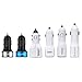 [Certified by Apple - Lifetime Warranty] ACEPower® Dual USB Ports 3.4A Portable USB Car Charger for iPhone 6 6plus 5 5S 5C 4 4S,iPad 4 3 2,iPad mini,iPad air Battery Power Supply for All Apple Device, Galaxy, Cell Phones, Tablet, Android Devices, Portable Cigarette Lighter Plug, Mobile Travel Charging Station 12V Input (Lightning Cable/Adapter Not Included)- Premium MFI Quality (White w. Silver Band)
