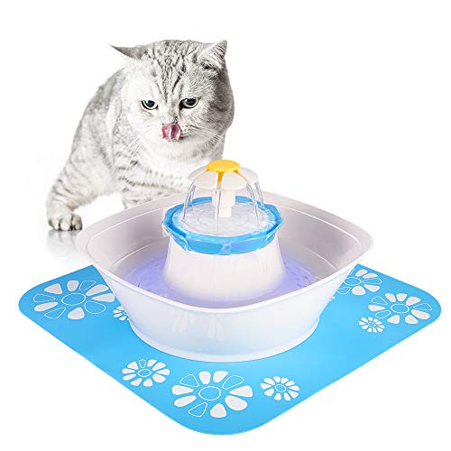 Beacon Pet Fountain, LED 84oz/2.5L Automatic Cat Water Fountain Dog