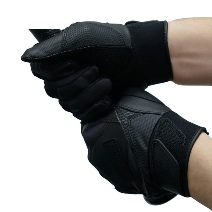 [マルーチ] 野球 バッティンググローブ 両手用 JAPAN SIGNATURE BATTING GLOVES MBGJSGN3-BK BK/BK L の商品画像