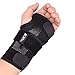 EXski Wrist Brace for Carpal Tunnel, Night Sleep Wrist Support Brace with Removable Metal Splints Left Hand Large