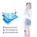 Kids Children Toddler Rain Poncho - Packable PVC Lightweight Girls Boys Raincoat with Hoods and Sleeves Perfect for Camping,Traveling and Outdoor Activities White (2 Pack)