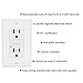 10 Pack - ELECTECK 15A/125V Tamper Resistant GFCI Outlets, Decor Receptacles with LED Indicator, Decorator Wall Plate and Screws Included, Residential and Commercial Grade, ETL Certified, White