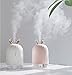 Cute Humidifier Cute Essential Oil Diffuser,220ml Aroma Essential Oil Cool Mist Humidifier with Quiet Operation,Waterless Auto Shut-off and 7 Color LED Lights Changing for Home Office Baby
