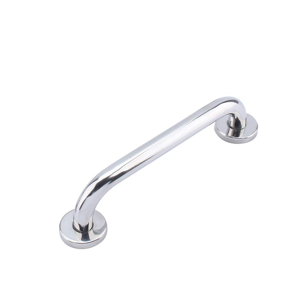 Stainless Steel Bath Grab Bar, Anti-Slip Grip Safety Handle, Chrome Finish, 31x10x4cm, for Disabled Mobility Support
