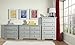 Graco Brooklyn 6 Drawer Double Dresser, Pebble Gray, Kids Bedroom Dresser with 6 Drawers, Wood & Composite Construction, Ideal for Nursery, Toddlers Room, Kids Room