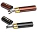 SOOLALA Lightweight Compact Reader Reading Glasses Reader w/ Pen Clip Tube Case, BlackBrown, +1.25D