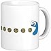 15 oz Cookie Monster Pacman Ceramic Coffee Mug by Quick Mugs 2 U
