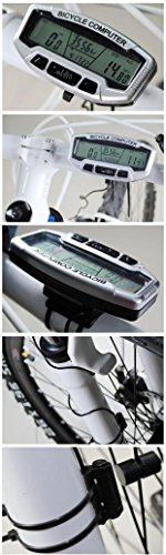 DZT1968 1SET Computer Wireless Bike Speedometer+Backlight+Remote Control+Transmitter Sensor