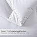 Ubauba All-Season Down Comforter 100% Combed Cotton Hypoallergenic Quilted Feather Comforter with Corner Tabs. Lightweight Goose Down Duvet Insert or Stand-Alone Comforter - Queen/Full 90x90