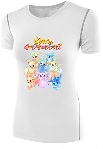 Sysuer Lady Japanese Anime Pokemon Eevee Under Wear Tshirt Tees