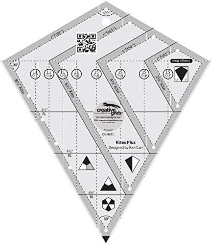 Creative Grids Kites Plus Quilt Ruler