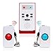 InnoGear Caregiver Pager with Two Call Button for The Elderly Nurse Call Alert Patient Disabled
