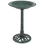 Best Choice Products Pedestal Bird Bath Garden Decor