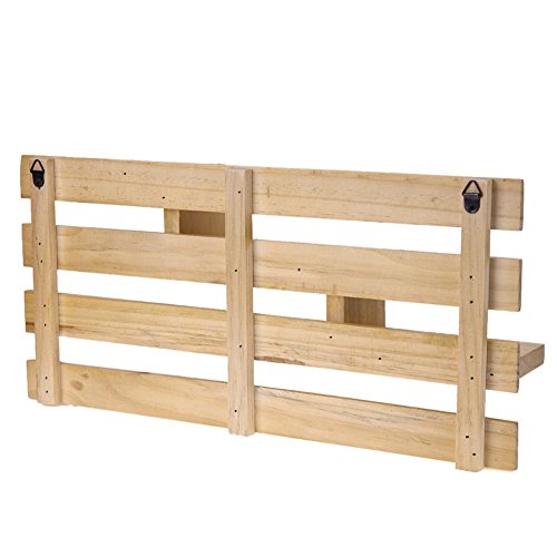 WinnerEco Wood Wall Mounted Shelf Holder Storage Rack Organizer Hanging Home Decor (Burlywood)
