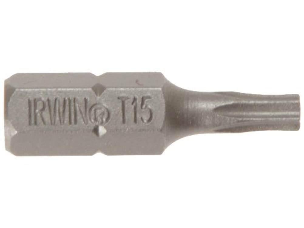 Irwin 10504352 Torx T15 x 25mm Screwdriver Bits (10 Pieces)