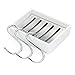 innotree Soap Dish Holder, Ceramic Soap Container 304 Stainless Steel Anti Rust Draining Tray for Bathroom Shower with 3pcs FREE Hooks