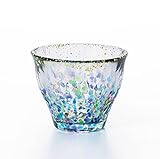 ADERIA Sake cup glass Tsugaru Vidoro Matsuri Hanabi