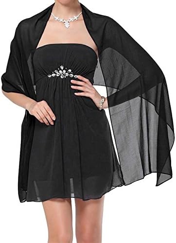 Womens Chiffon Soft Wrap Scarf Shawl for Bridal Evening