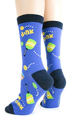 Foot Traffic - Women's Sports-Themed Socks, Fits Women's Shoe Sizes 4-10 (Pickleball) - Thumbnail 3