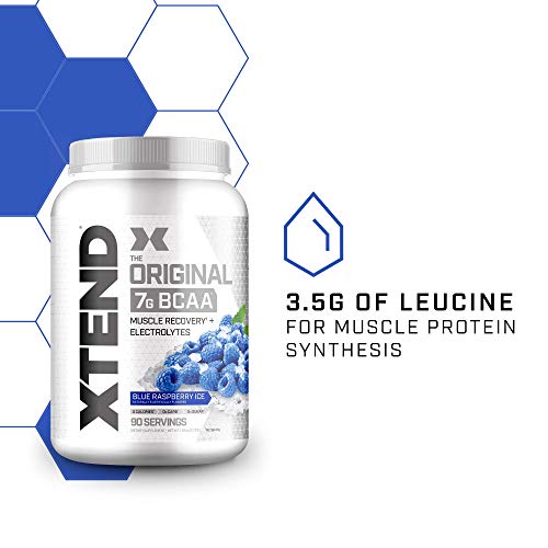 XTEND Original BCAA Powder Blue Raspberry Ice Sugar Free Post Workout