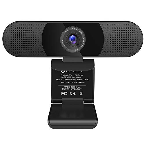 cam eMeet C980 Desktop Camera Full HD 1080p PC Camera for Video