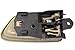 PT Auto Warehouse TO-2562E-RS - Interior Inside Door Handle/Trim, Beige/Tan - Right Passenger Side, Replaces 6920530120A0, 6927733030A0
