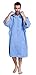 Surf Poncho Changing Robe with Hood and Pocket Microfiber Changing Towel Poncho for Surfing Beach Swimming Outdoor Sports (Blue, M)