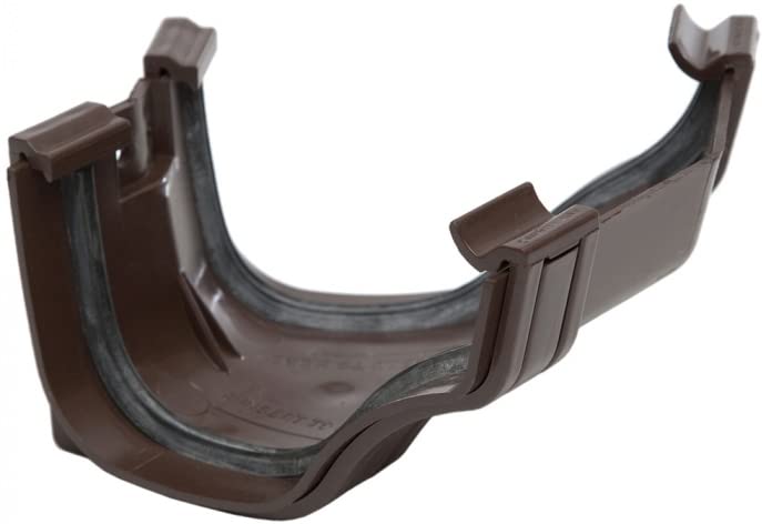 Polypipe ROG21BR BROWN130mm Ogee Extra Capacity Gutter 150 Degree Angle (External, Fabricated)