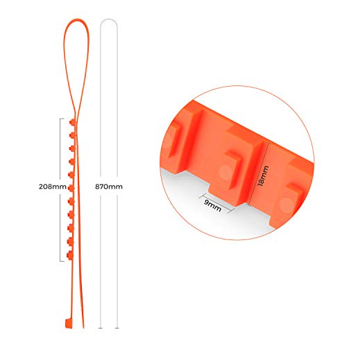 AUTOLOVER Anti Snow Chains of Car, 10pcs Universal Winter Car Tyre Anti-Skid Snow Chains for car SUV Truck,Car Security Chains - Thumbnail 6